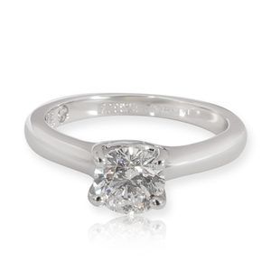 Leo Diamond Engagement Ring in Platinum IGI Certified D SI2 1.04 CTW
